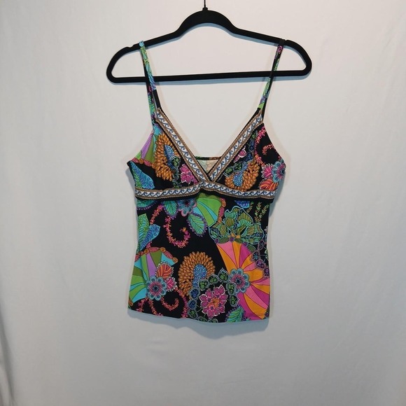 Trina Turk Other - Trina Turk Tankini Swim sz10 boho paisley resortwear hippie swim beach vacation